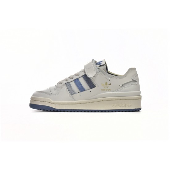 Adidas Originals Forum 84 Low White Altered Blue For Women And Men Running Shoes GW4333