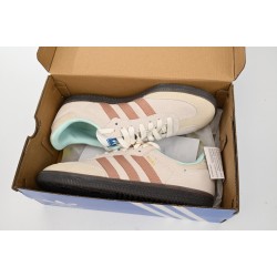 Adidas Originals Samba Vegan OG Beige Brown Turqoise For Women And Men Running Shoes ID2047 