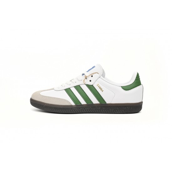 Adidas Originals Samba Vegan OG Black Vintage White Green For Women And Men Running Shoes IG1024