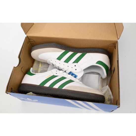 Adidas Originals Samba Vegan OG Black Vintage White Green For Women And Men Running Shoes IG1024