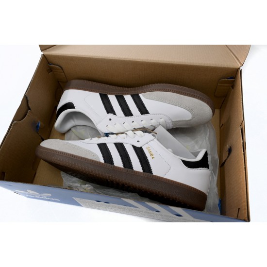 Adidas Originals Samba Vegan OG White Black For Women And Men Running Shoes H01877