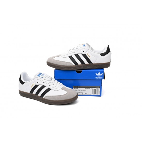 Adidas Originals Samba Vegan OG White Black Grey For Women And Men Running Shoes B75806