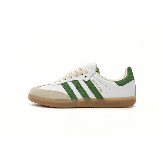 Adidas Originals Samba Vegan OG White Green For Women And Men Running Shoes HQ6075