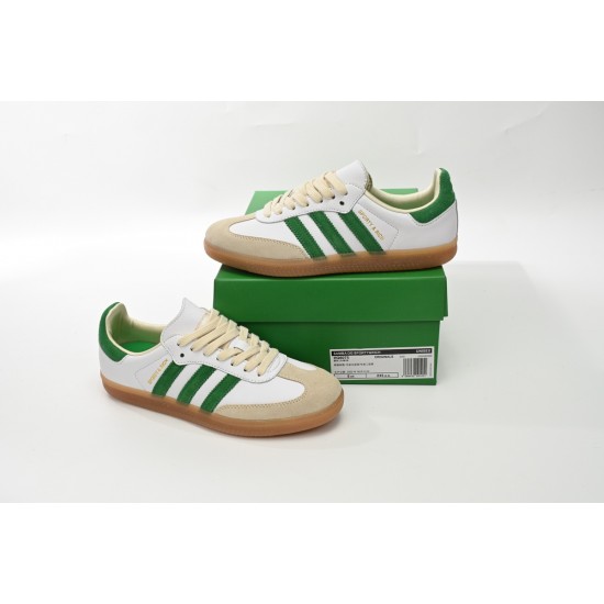 Adidas Originals Samba Vegan OG White Green For Women And Men Running Shoes HQ6075