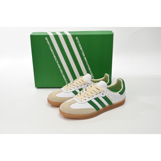 Adidas Originals Samba Vegan OG White Green For Women And Men Running Shoes HQ6075