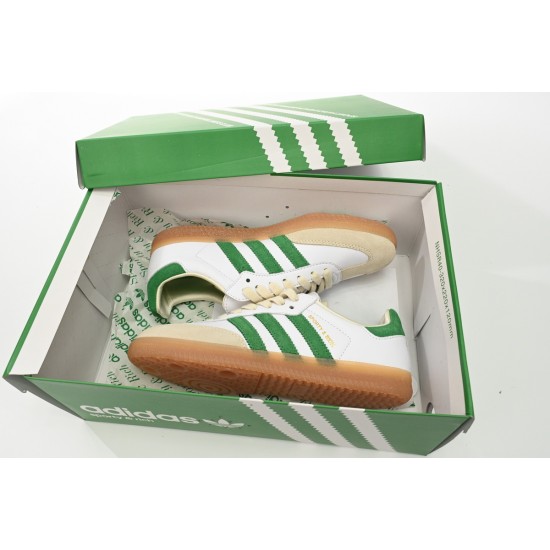 Adidas Originals Samba Vegan OG White Green For Women And Men Running Shoes HQ6075