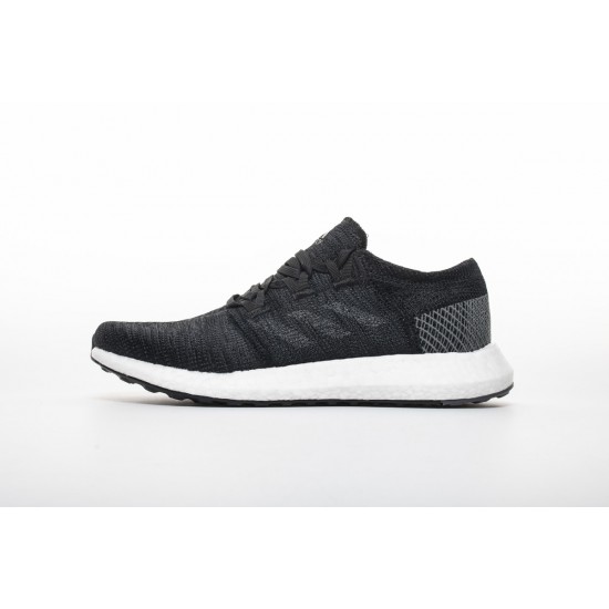 Adidas Pure Boost Black White For Women And Men Shoes AH2319