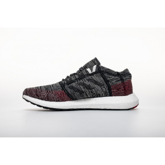 Adidas Pure Boost Black White Red For Men Shoes AH2323