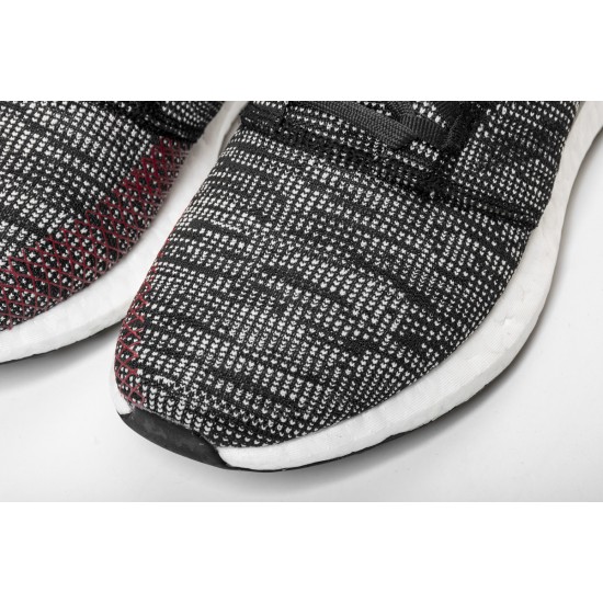 Adidas Pure Boost Black White Red For Men Shoes AH2323