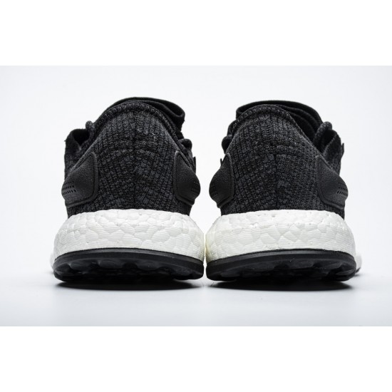 Adidas PureBoost Black White For Women And Men Shoes CP9326