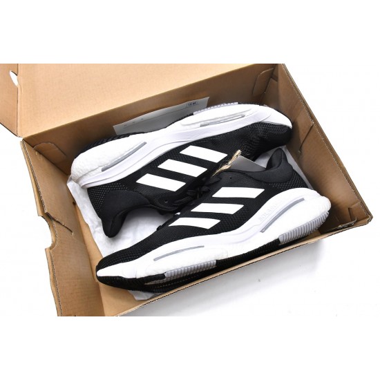 Adidas Solar Glide 5 Black And White For Men Running Shoes GX5493