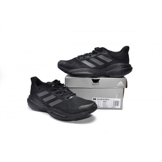 Adidas Solar Glide 5 Black Carbon For Women And Men Running Shoes GX5468