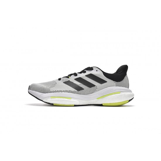 Adidas Solar Glide 5 White Pulse Lime Grey Black For Men Shoes GX5472