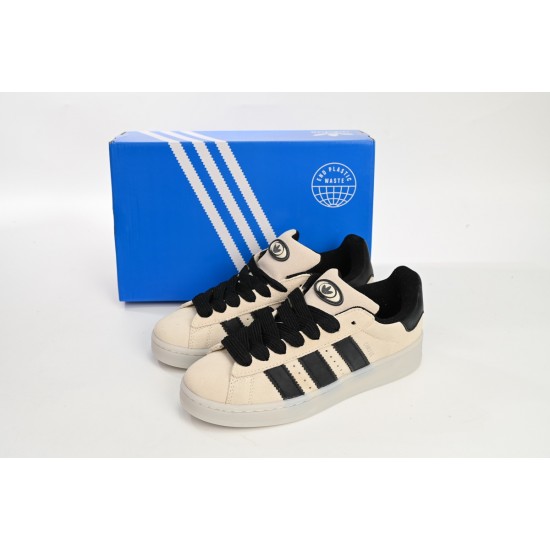 Adidas Superstar Sneakers Beige Black For Women And Men Shoes HQ8711