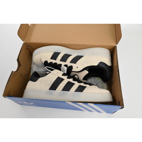 Adidas Superstar Sneakers Beige Black For Women And Men Shoes HQ8711