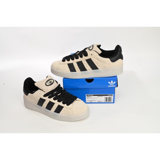 Adidas Superstar Sneakers Beige Black For Women And Men Shoes HQ8711