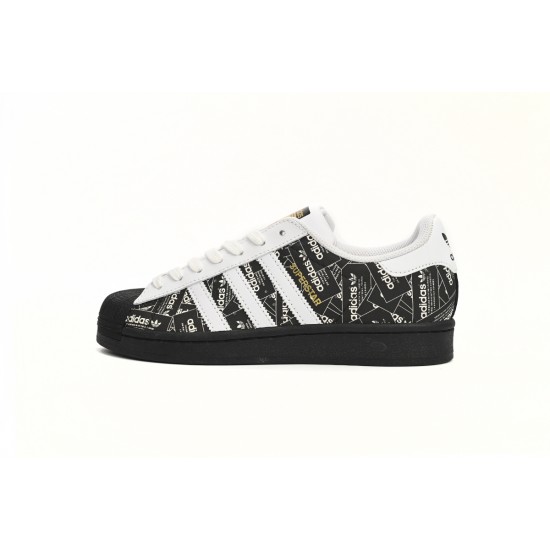 Adidas Superstar Sneakers Black Bright White For Women And Men Shoes FV2820