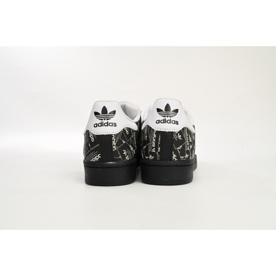 Adidas Superstar Sneakers Black Bright White For Women And Men Shoes FV2820