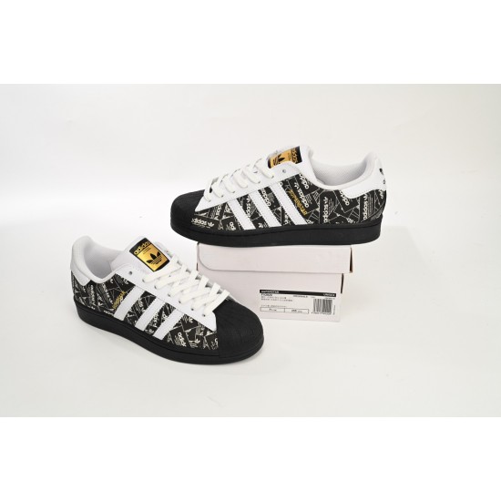 Adidas Superstar Sneakers Black Bright White For Women And Men Shoes FV2820