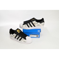 Adidas Superstar Sneakers Black White Grey For Women And Men Shoes FV2819 