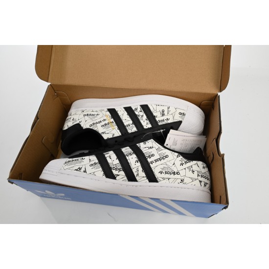 Adidas Superstar Sneakers Black White Grey For Women And Men Shoes FV2819