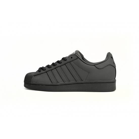 Adidas Superstar Sneakers Carbon Black Grey For Women And Men Shoes GZ4830