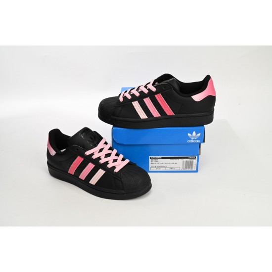 Adidas Superstar Sneakers Gradient Black Pink For Women Shoes EG4957