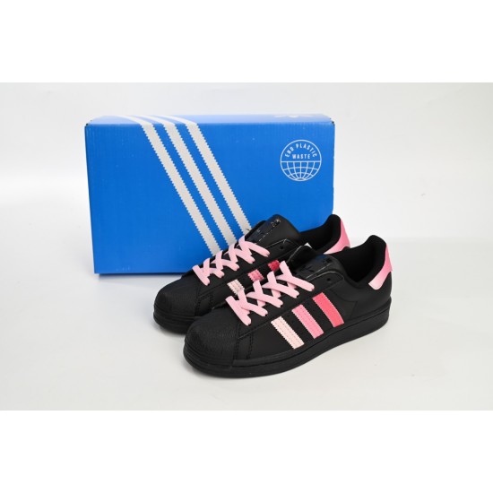 Adidas Superstar Sneakers Gradient Black Pink For Women Shoes EG4957