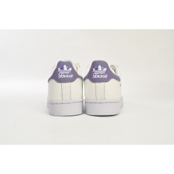 Adidas Superstar Sneakers New White Purple For Women Shoes HQ4288 