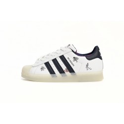 Adidas Superstar Sneakers White Beige Black For Women Shoes HQ2175 