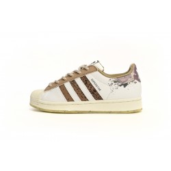 Adidas Superstar Sneakers White Beige Brown For Women And Men Shoes IG5976 