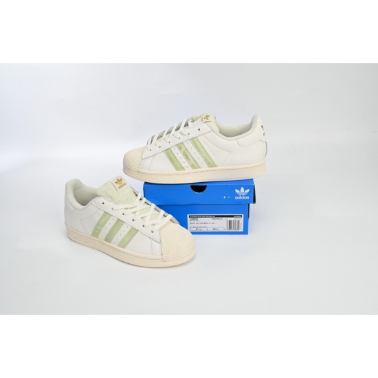 Adidas Superstar Sneakers White Black Gold Beige Green For Women And Men Shoes HQ6668