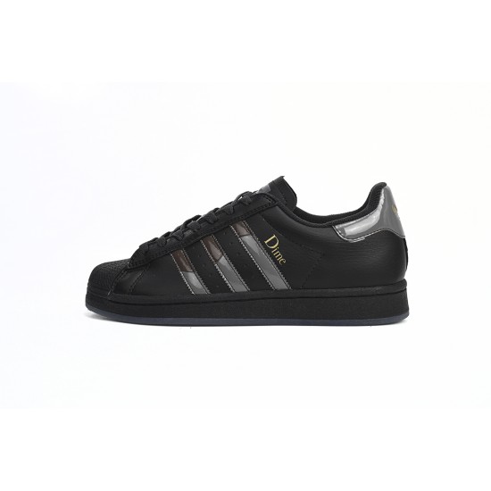 Adidas Superstar Sneakers White Black Gold Black For Women And Men Shoes FZ6003