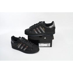 Adidas Superstar Sneakers White Black Gold Black For Women And Men Shoes FZ6003 