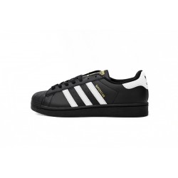 Adidas Superstar Sneakers White Black Gold Black Gold Label For Women And Men Shoes EG4959 