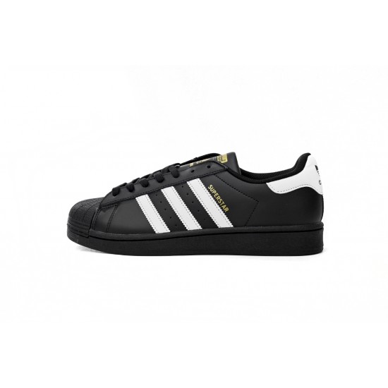 Adidas Superstar Sneakers White Black Gold Black Gold Label For Women And Men Shoes EG4959