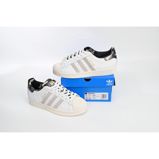 Adidas Superstar Sneakers White Black Gold White For Women And Men Shoes GY2565