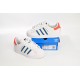 Adidas Superstar Sneakers White Blue And Red For Women Shoes HQ1939