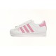 Adidas Superstar Sneakers White Pink For Women Shoes FU7444