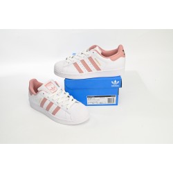 Adidas Superstar Sneakers White Pink For Women Shoes GY5987 