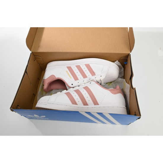 Adidas Superstar Sneakers White Pink For Women Shoes GY5987