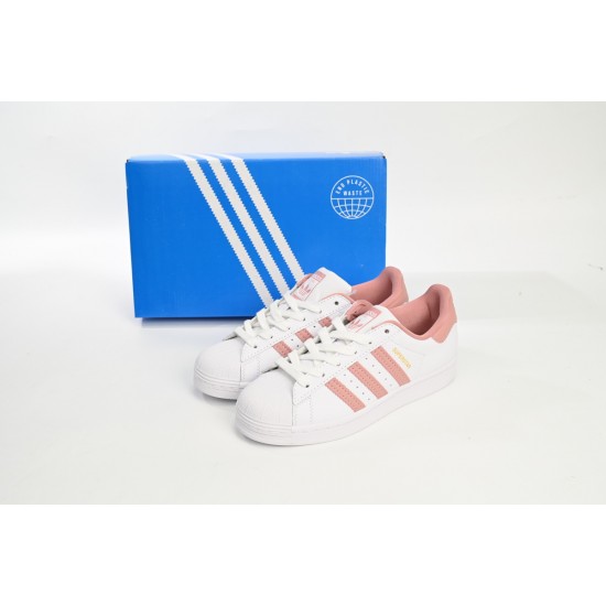 Adidas Superstar Sneakers White Pink For Women Shoes GY5987