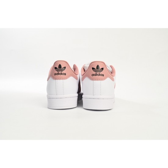 Adidas Superstar Sneakers White Pink For Women Shoes GY5987