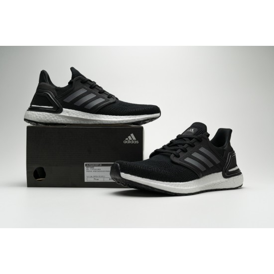 Adidas Ultra BOOST 20 Consortium Black White Real Boost For Women And Men Shoes EF1043