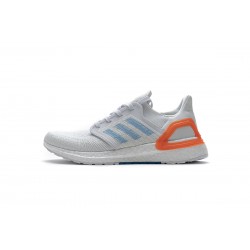 Adidas Ultra BOOST 20 Primeblue White Blue Orange For Men Shoes EG0768 