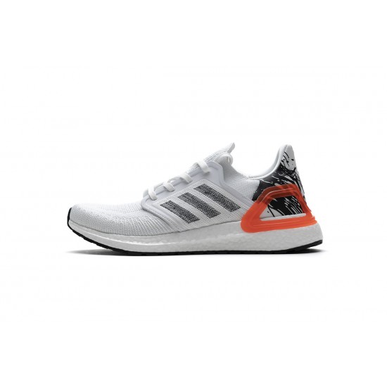 Adidas Ultra BOOST 20 Splatter White Black Red For Men Shoes EG0699