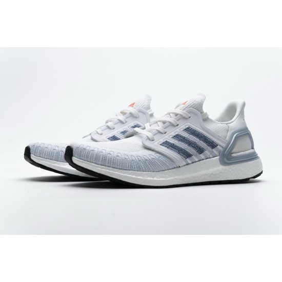 Adidas Ultra BOOST 20 White Light Blue For Women And Men Shoes FY3454