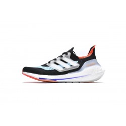 Adidas Ultra Boost 2021 Black Blue Orange For Men Running Shoes S23867 