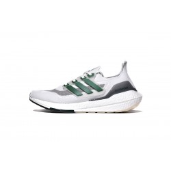 Adidas Ultra Boost 2021 White And Sub Green For Men Shoes FZ2326 