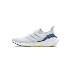 Adidas Ultra Boost 2021 White Blue For Men Shoes FY0371 